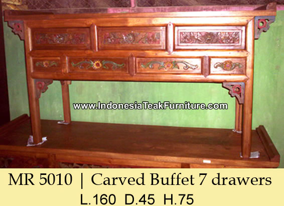 Carved Teak Wood Furniture Java Indonesia 