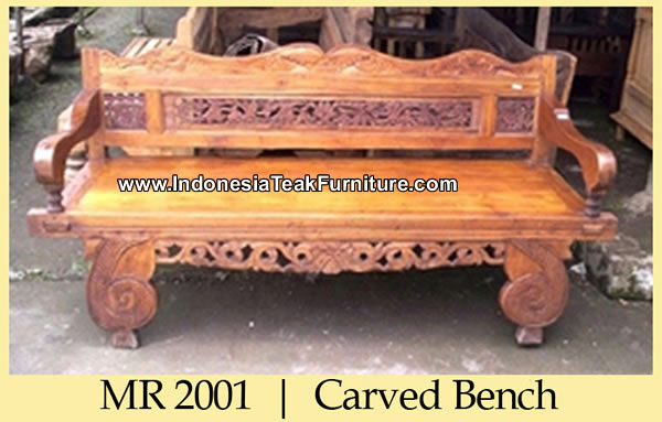 Reclaimed Teak Wood Bench