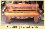 Reclaimed Teak Wood Bench