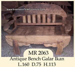Antique Wood Bench Java 