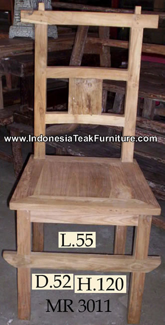 Indonesian Reclaimed Wood Chair 