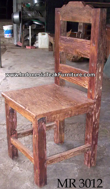 Indonesian Recycled Wood Chair 