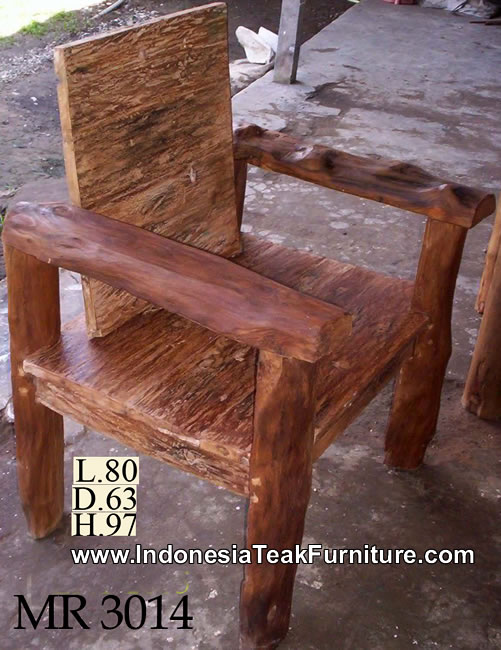 Indonesian Recycled Teak Chair 
