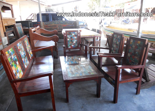 Wooden Furniture from Indonesia wood from wooden outrigger from Java Indonesia