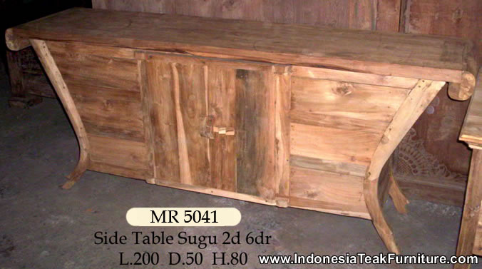 Teak Table With Drawers Java Furniture