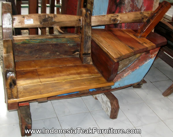 Bb1-12 Antique Boat Bench From Bali