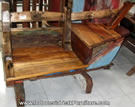  Bb1-12 Antique Boat Bench From Bali
