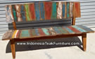  Bb1-25 Old Wooden Boat Bench Indonesia