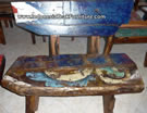 Bb1-3 Recycled Ship Wood Bench Bali Indonesia