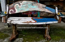  Bb1-6 Reclaimed Ship Wood Bench Furniture Bali Indonesia