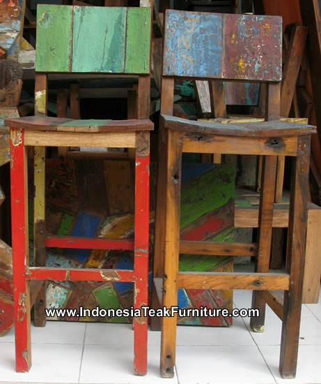 Bc1-7 Recycled Wood Furniture From Old Boats