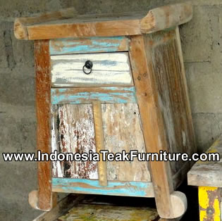 Cab1-3 Recycled Boat Wood Furniture Factory