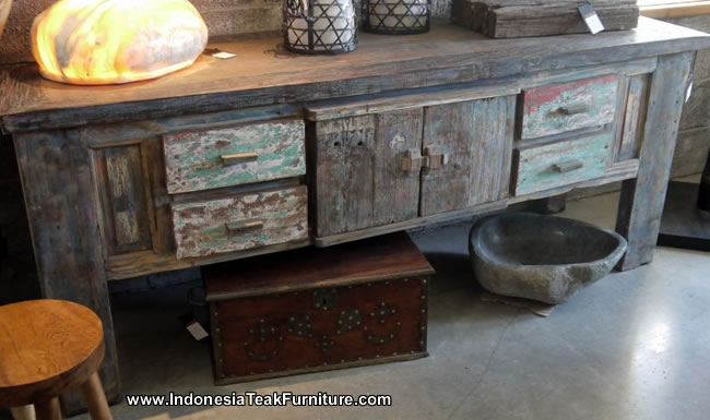 Cab2-11 Java Boat Wood Furniture Drawers 