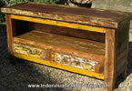  Cab2-2 Reclaimed Boat Wood Furniture Tv Table 