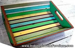  Recycled Boat Wood Trays from Bali