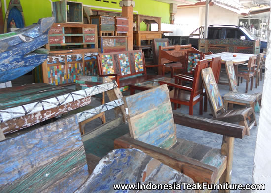 Photo5 Recyled Boat Furniture From Indonesia Shop Bali
