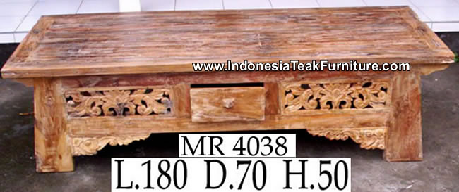 Carved Teak Table Bali