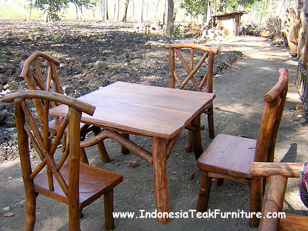 Teak Outdoor Furniture - Log Patio Furniture Sets Teak Outdoor Furniture - Log Patio Furniture Sets