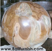 Country Decors Tropical Home Decorations Outdoor Patio Lawn Pond Products Teak Wood Ball Home Accents Wood Ball