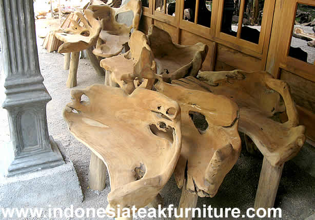 TEAK ROOT GARDEN SET