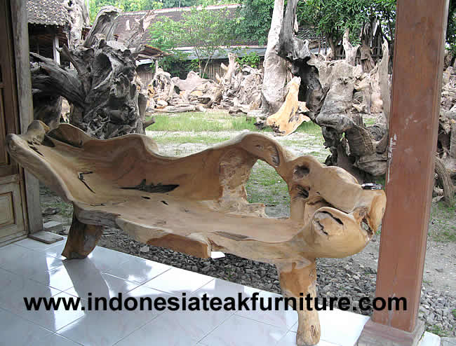 TEAK ROOT BENCH INDONESIA