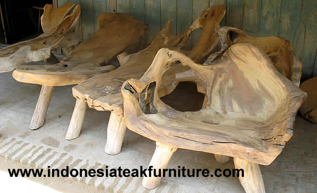 TEAK TREE WOOD BENCH