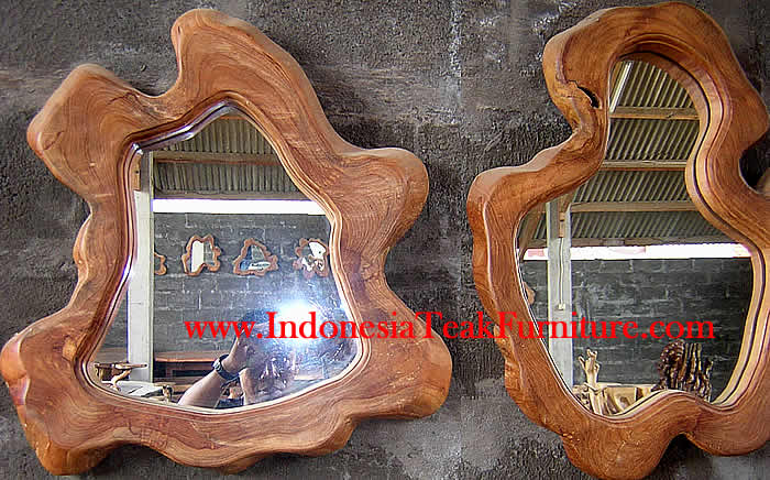 TEAK ROOT WOOD MIRROR FRAME JAVA INDONESIA