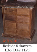 Reclaimed Teak Bedside Table Java Furniture