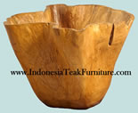 Teak Wood Bowl from Java