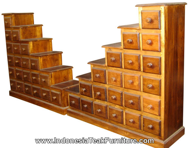 Step Drawers Cabinets Furniture Bali Indonesia