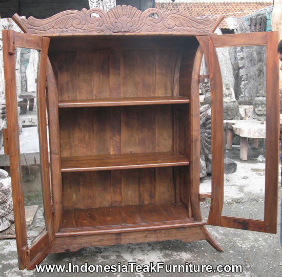 Teak Wood Cabinet BookShelves Furniture