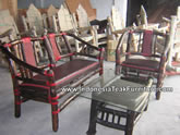 Leather and Wood Furniture
