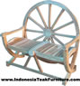 Teak Wood Wheel Bench