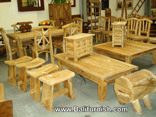 Teak wood stools Reclaimed teak wood furniture Java Bali Indonesia