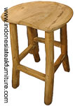 Teak Wood Stool Java Indonesia Bali