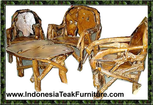 TEAK ROOT FURNITURE SET