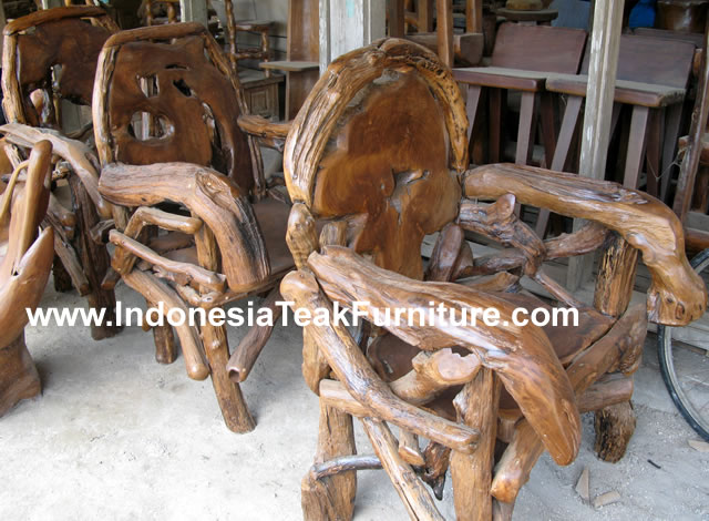 Teak Root Garden Set Furniture