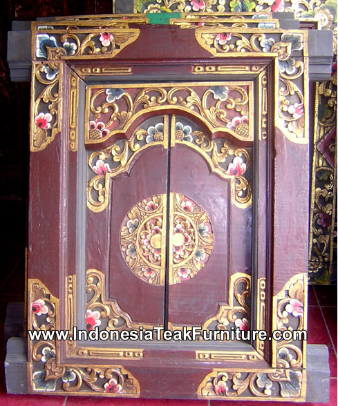 Indonesian Carved Wood Doors