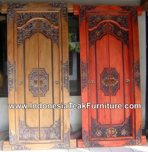 Carved Wood Doors From Bali