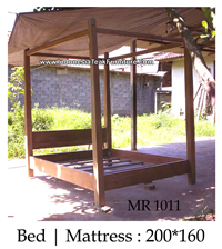 Four Poster Bed Teak Wood Java Bali Indonesia